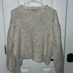 SHEIN cream sweat with colorful polkadots, S